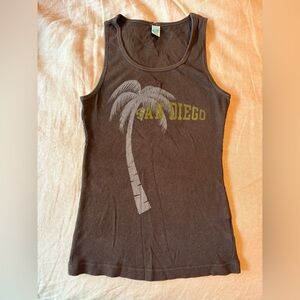 Brown San Diego Tank Top- perfect for Padres Games!